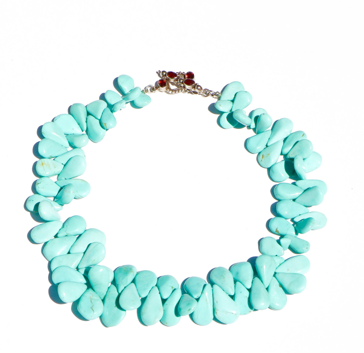 TURQUOISE FAN NECKLACE