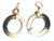 GOLD CIRCLE AND TORTISE EARRINGS