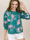 DARBY TOP IN WATERLILY