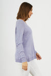 CHAMBRAY CLASSIC V NECK SWEATER